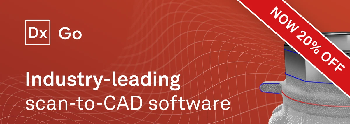 Geomagic Design X Go, industry-leading scan-to-CAD software, now 20% off